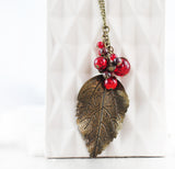 Kette "Waldspaziergang" mit Granat