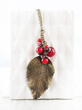 Kette "Waldspaziergang" mit Granat