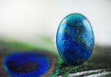 Blauer Jaspis Ring 925er Sterling Silber