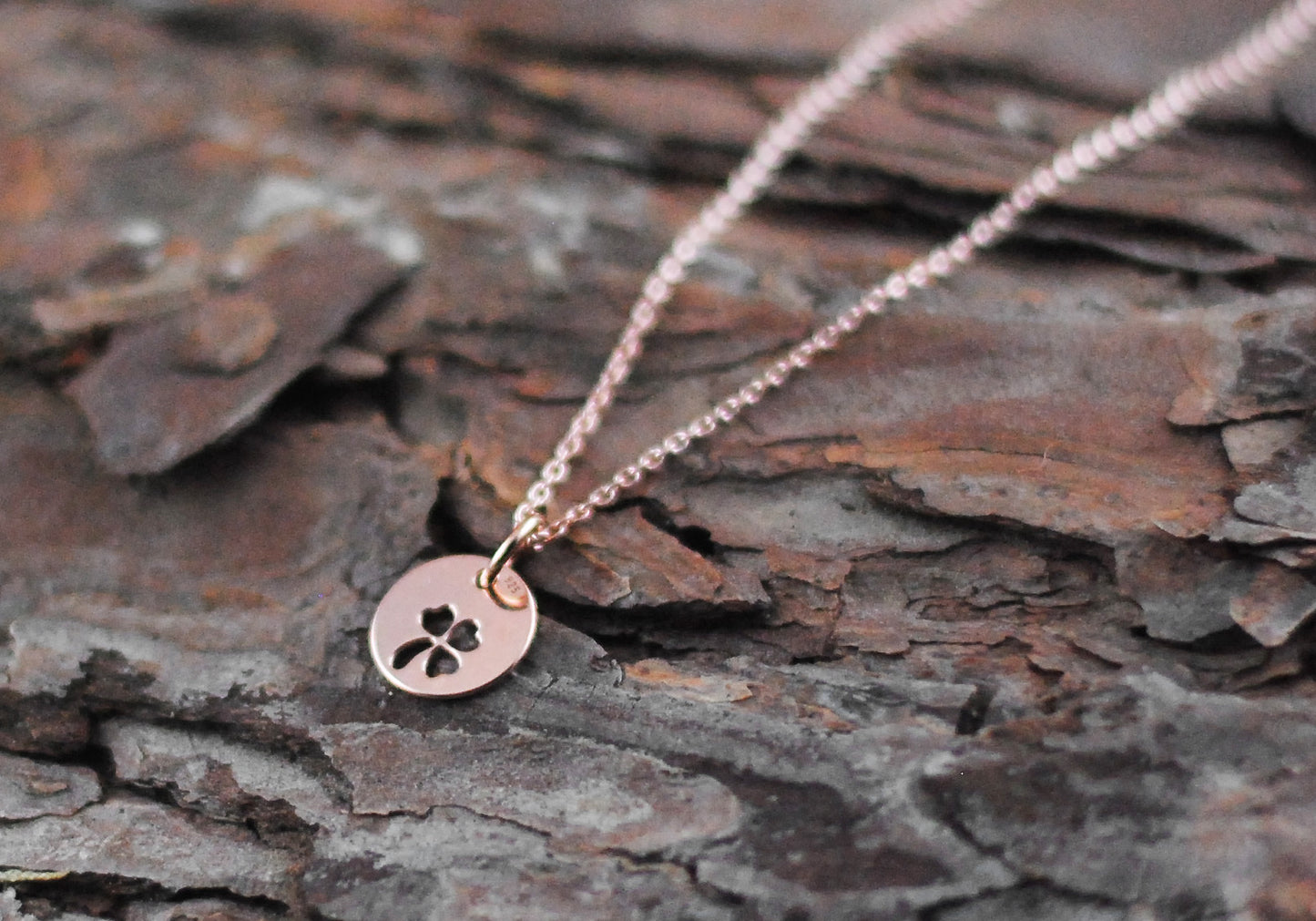 18K Roségold vergoldete Kette "Glücksbringer"