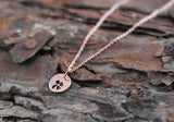 Roségold vergoldete Kette 18K "Glücksbringer"