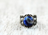 Märchenhafter Sodalith Ring facettiert