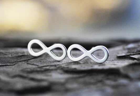 925er Silber Ohrstecker INFINITY