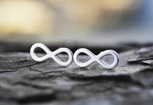 925er Silber Ohrstecker INFINITY