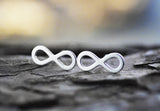 925er Silber Ohrstecker INFINITY