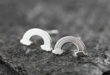 925er Silber Ohrstecker Regenbogen