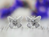 925er Silber Ohrstecker Schmetterling