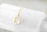 24K vergoldete Kette "Sonne & Mond"