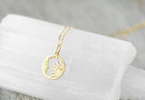24K vergoldete Kette "Sonne & Mond"