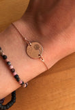 Schlichtes roségoldenes 18K Armkettchen "Wünsch' dir was"
