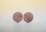 Roségold vergoldete Ohrstecker 18K "Pusteblume"