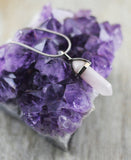 Edelstein Kette Rosenquarz Spitze
