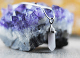 Edelstein Kette Rosenquarz Spitze