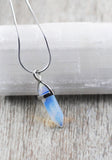 Edelstein Kette Opalith Spitze