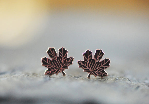 Roségold vergoldete Ohrstecker 18K 
