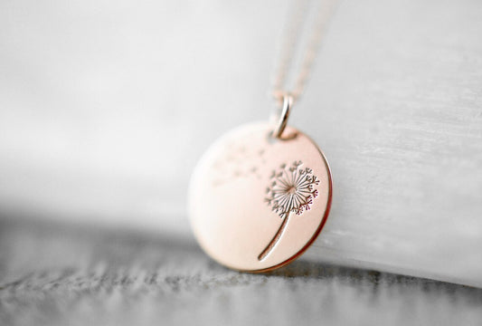 18K rosévergoldete Kette "Pusteblume"