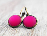 Ohrhänger "Fuchsia" matt