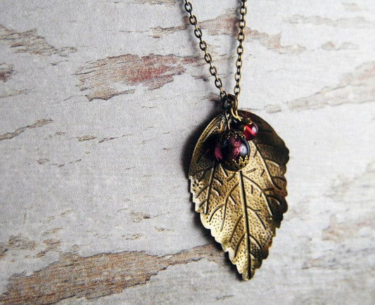 Kette "Bronzeblatt"