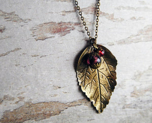 Kette "Bronzeblatt"