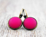 Ohrhänger "Fuchsia" matt