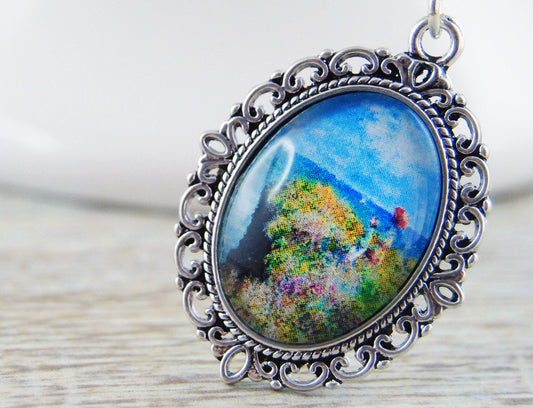 Spaziergang auf den Klippen" MONET - KunstAmulett