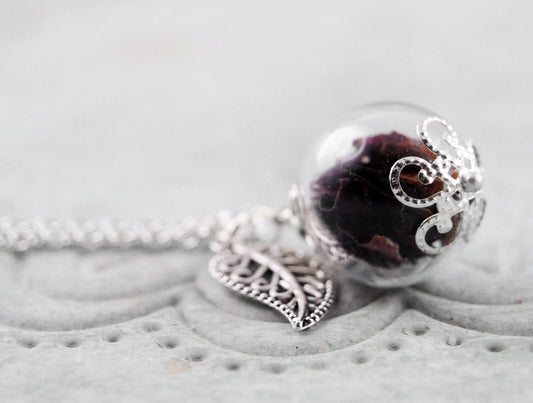 Rosentraum" Glaskugel-Kette