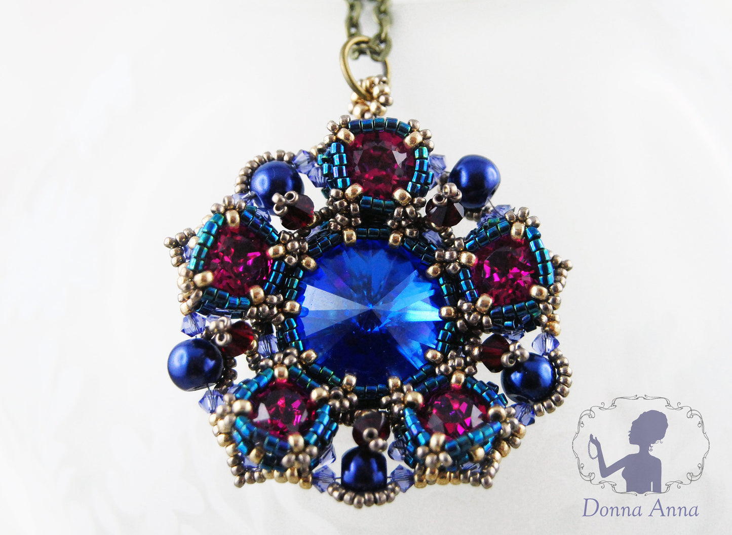 Orientalische Blüte / UNIKAT-Collier