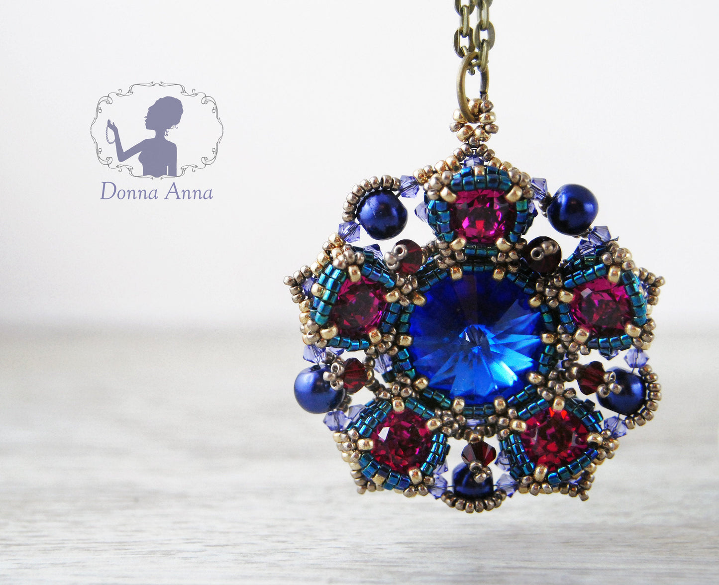 Orientalische Blüte / UNIKAT-Collier