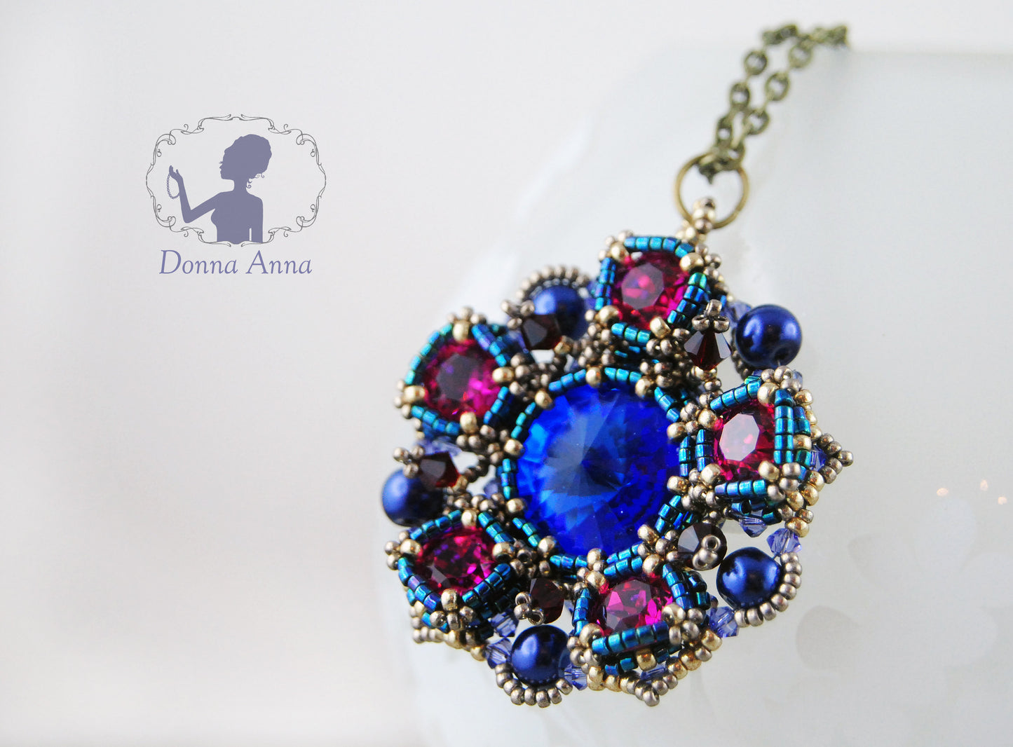 Orientalische Blüte / UNIKAT-Collier