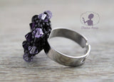 Kristallblüte Amethyst / Ring