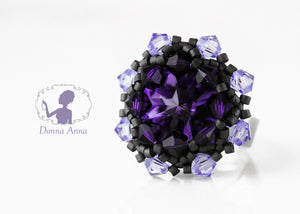 Kristallblüte Amethyst / Ring