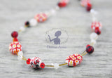 Blumenwiese / Glasperlen-Collier
