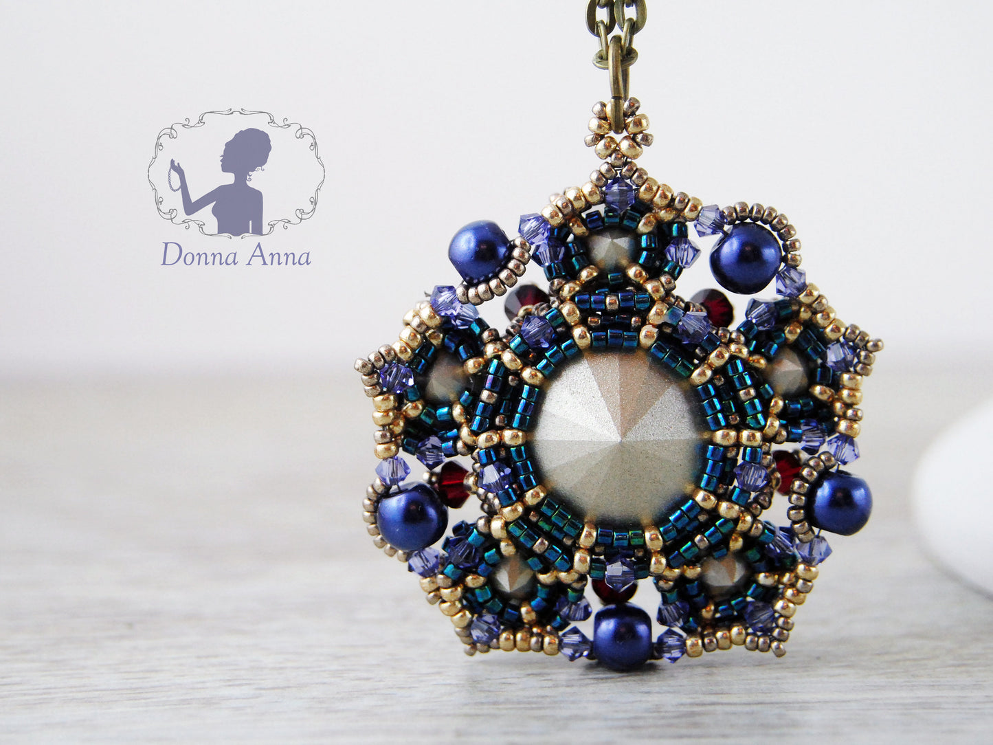 Orientalische Blüte / UNIKAT-Collier
