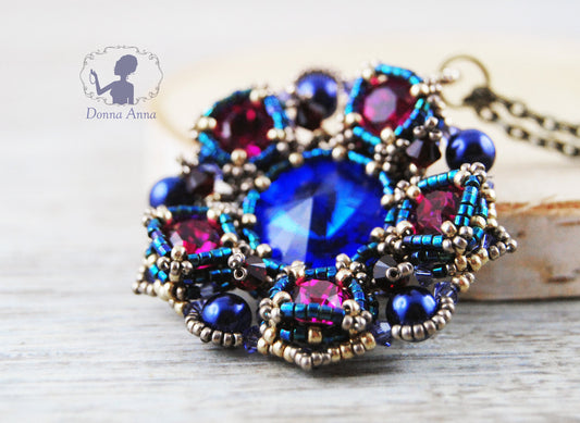 Orientalische Blüte / UNIKAT-Collier