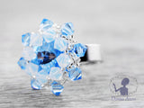 Kristallblüte Eisblau / Ring