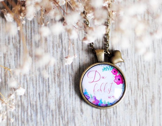 Amulett "Du fehlst uns"