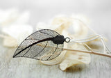 Blatt Amulett - Silber