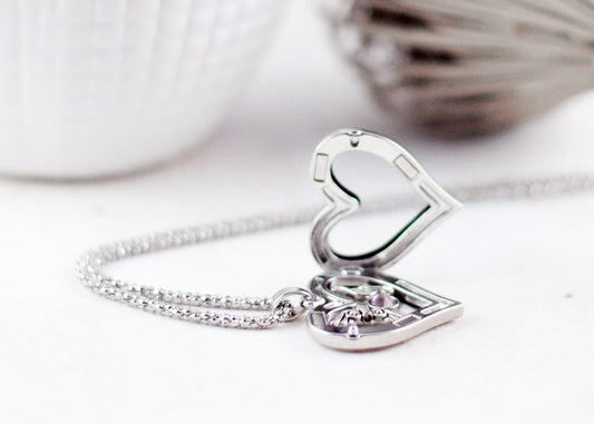 Herz-Medaillon inkl. Charms