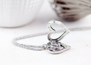 Herz-Medaillon inkl. Charms