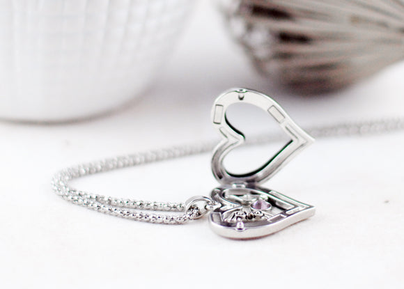 Herz-Medaillon inkl. Charms