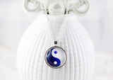 Amulett "Yin & Yang" versilbert