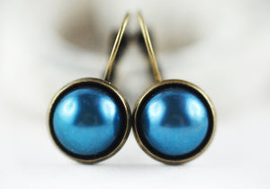 Ohrhänger "Petrolblau"