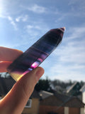 Turm Regenbogen-Fluorit Unikat 6