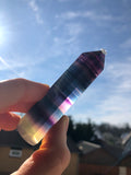 Turm Regenbogen-Fluorit Unikat 1